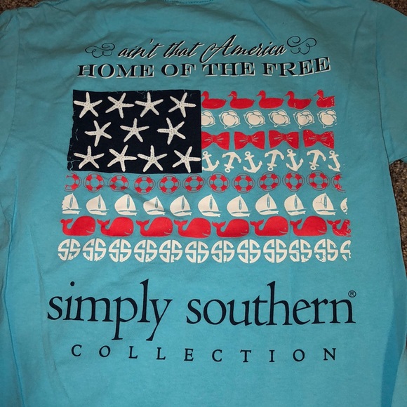 Simply Southern Tops - AMERICAN Simply Southern Shirt!!